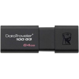 Clé USB KINGSTON DATA TRAVELER 100G3/64GB - Espace stockage USB